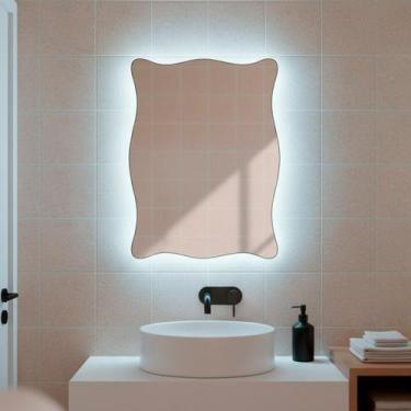 Imagem de Espelho Orgânico de Parede com Led Paris 44x64 Espelho Decorativo Para