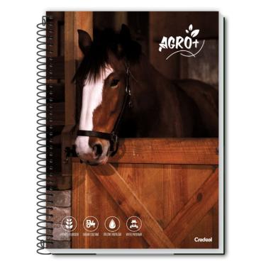 Imagem de Caderno Espiral Universitário A4 Capa Dura 10 Matérias 160 Folhas Agro Credeal Estampa 2