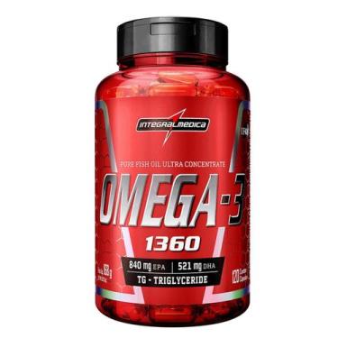 Imagem de Ômega 3 Epa 840mg Dha 521mg Integralmedica 120 Capsulas, Sem Sabor