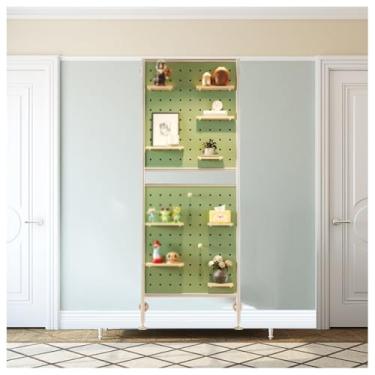 Imagem de Organizador de parede modular - Painel de exibição resistente para soluções de armazenamento em casa, escritório, jogos e garagem - Organizador versátil montado na parede para espaço livre de bagunça