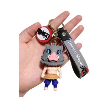 Imagem de Chaveiro De Anime Demon Slayer Kimetsu No Yaiba, Pingente Fofo Para Bo