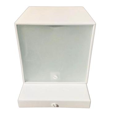 Imagem de Arandela Quadrada Sofia com Vidro para Parede Iluminacao Decorativa Branca 9CM Bivolt Airoluz