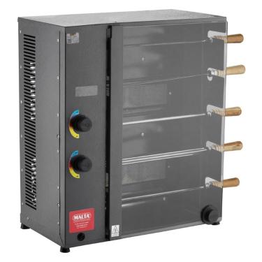 Imagem de Churrasqueira Rotativa a Gás 1064 com Acendedor Automático Sistema Rotativo Motorizado Aço Inox Malta