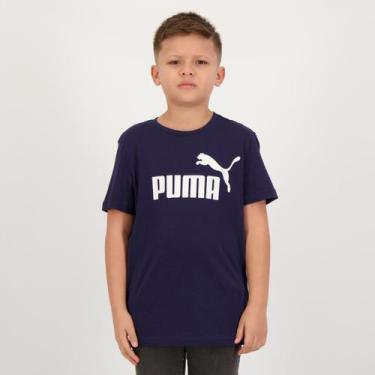 Imagem de Camiseta Puma Ess Logo B Juvenil Marinho