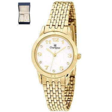 Imagem de Relógio Champion Feminino Ref: Ch24866w Dourado + Semijóia