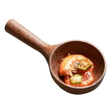 Imagem de Cabilock concha de água de madeira colher de sorvete pegador de sorvete colher de sopa multifuncional colher de sopa de madeira concha de sopa colher de sopa reutilizável spa