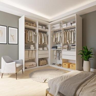 Imagem de Closet Casal 4 Gavetas Júlia Duo Minastex Branco