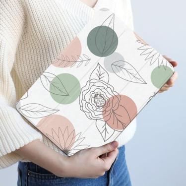 Imagem de Capa para iPad Pro 10,5 floral Apple iPad 10,2 polegadas capa flor 9ª 8ª 7ª geração capa com suporte para lápis iPad Air 3ª geração capas auto hibernar/despertar inteligente