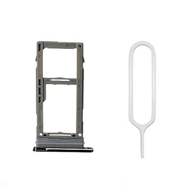 Imagem de Ranhura de suporte de bandeja de cartão SIM único com anel de vedação de borracha à prova d'água com pino incluído para Samsung Galaxy Note 20 Ultra N985 e Note 20 Ultra 5G N986 (preto)