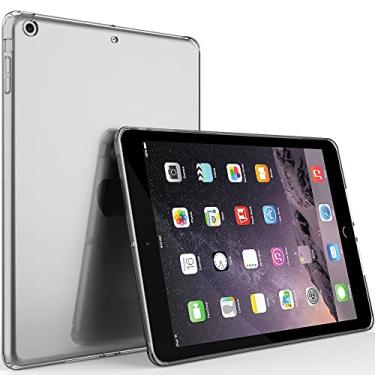 Imagem de Capa transparente para iPad Air (modelo antigo de 2013 de 1ª geração), capa protetora de TPU macio flexível com design fino Puxicu para iPad Air de 9,7 polegadas A1474/A1475/A1476, transparente