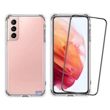 Imagem de Capa Capinha Case Anti Impacto Transparente Premium Silicone + Película de Vidro 3D para Samsung Galaxy S20 FE