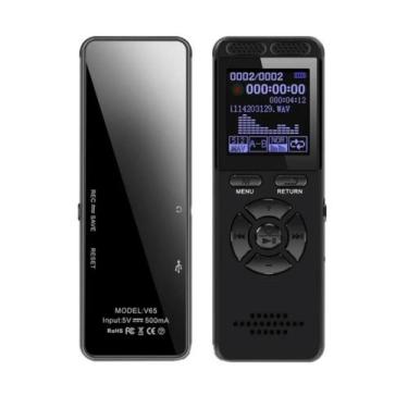 Imagem de Gravador Digital Profissional Stereo Lançamento Sensor Voz V65 - Vandi