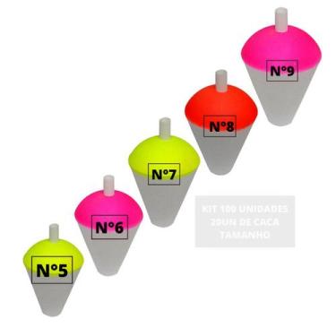 Imagem de Kit Boia de Pesca Isopor Tamanhos Pequeno Médio Ou Grande Para Pescari