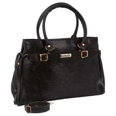Imagem de Bolsa Feminina Média Alça de mão Transversal - Aryel, Preto
