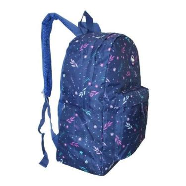 Imagem de Mochila Florida Feminina Rabisk Costas Preta Cores Floral