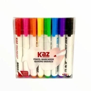 Imagem de Marcador Quadro Branco Canetão 8 Cores Lousa Caneta - Bimport