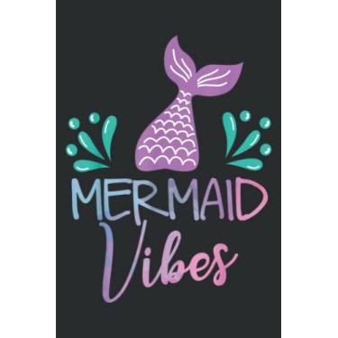 Imagem de Mermaid Vibes Mermaid Squad Birthday Quote: DOG JOURNAL - 6" x 9", 100 Pages: Wide Ruled Paper Notebook Journal | Pretty Wide Blank Lined Workbook ... for Home School College for Writing Notes.