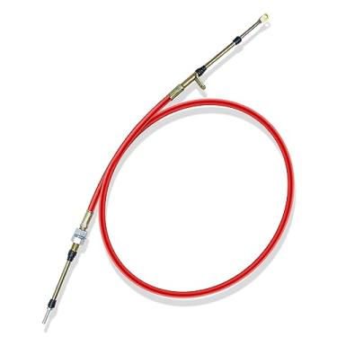 Imagem de 80833 Cabo de câmbio de transmissão automática adequado para B&M Automotive Heavy Duty Performance Shifter Cable Eyelet End, substitui Af72-1002 BMM-80833, 1,0 m de comprimento, diâmetro externo de 1