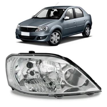 Imagem de Farol Para Logan 2011 2012 2013 Cromado - SP ACESSÓRIOS, Direito