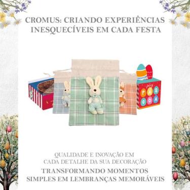 Imagem de Kit Com 2 Bolsa Bolsinha De Pelúcia Coelho Da Páscoa Sortido Para Cria