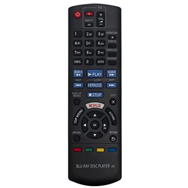 Imagem de Controle remoto substituído N2QAYB001030 adequado para leitor de Blu-ray Disc Panasonic DMP-BDT280 DMP-BDT180 DMP-BDT167 DMP-BD84 N2QAYB001031 N2QAYB000962 N2QAYB001029 N2QAYB001029 00095 8