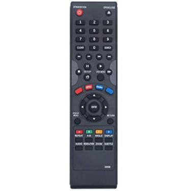 Imagem de Novo controle remoto de substituição D058 adequado para Dynex Wireless Blu-ray Disc Player DX-WBRDVD1 DX-WBRDVD1-CA DXWBRDVD1 DXWBRDVD1CA