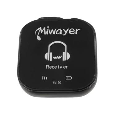 Imagem de Miwayer Sistema de monitor intra-auricular sem fio 5,8 G estéreo sistema IEM monitor de palco, receptor de transmissor, emparelhamento automático, para ensaio de banda de estúdio desempenho ao vivo