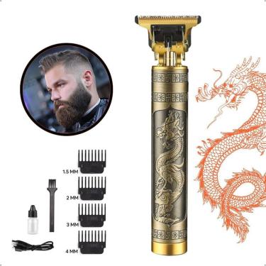 Imagem de Aparador De Pelo T9 Dourado Profissional