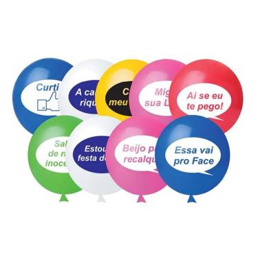 Imagem de Balão Placas De Casamento - 11 Polegadas - 25 Unidades