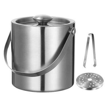 Imagem de Balde de em Aço Inoxidável - Balde Refrigerador Para Cervejas e Bebidas | Refrigerador De Bebidas, Acessórios De Louça, Barril Para Champanhe Para Festas, Camping, Piqueniques, Churrascos, Restaurante