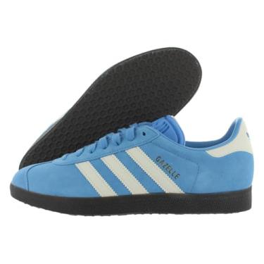 Imagem de adidas Tênis masculino Cblack/Ftwwht/Goldmt unissex Gazelle ADV Core blackFtwr Branco/dourado met. 48 EUA, Dourado metálico/branco central/azul (chiclete), 44