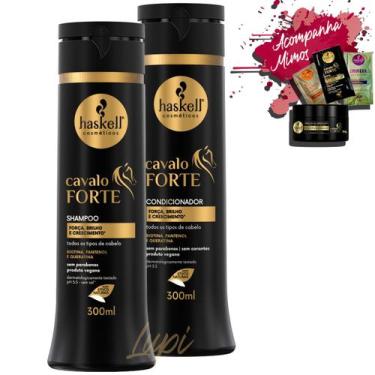 Imagem de Kit Haskell Cavalo Forte Sh Cond 300ml