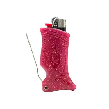 Imagem de Toker Poker - Estojo de isqueiro Bic Multi Tool, Sparkles Collection - Ferramenta com tudo incluído para acampamento e outros (rosa)