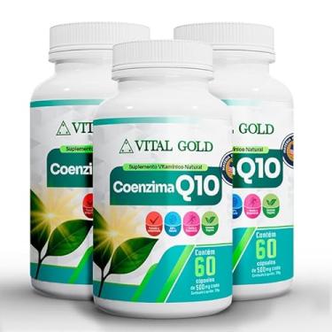 Imagem de COENZIMA Q10-500mg (60 Cápsulas) VITAL GOLD (3)