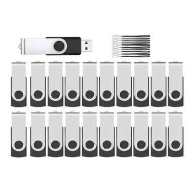 Imagem de Unidades flash ABLAZE de 4 GB USB 2.0, pacote com 20 unidades com cord
