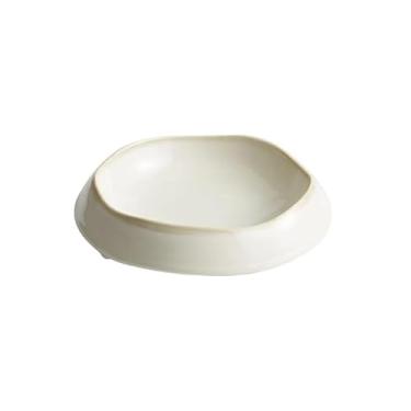 Imagem de URGDWEKJY Prato de lanche, pratos de jantar de cerâmica, pratos de bife, pratos de massa, pratos de sobremesa, pratos de bolo, tigelas de salada, bandeja de lanche