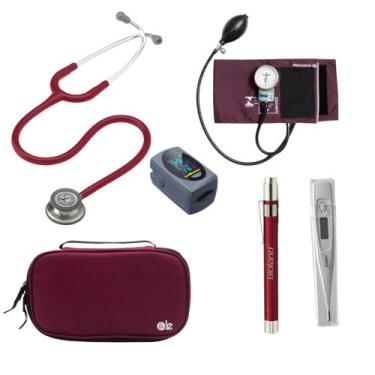 Imagem de KIT Estetoscópio Littmann 3M + Esgifmo + Case + Lanterna + Oxímetro + 