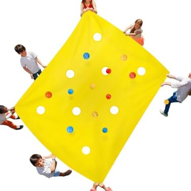 Imagem de Sonyabecca Hole Tarp Team Building Exercise Activities Games Teamwork Group Learning Fun Playing 84" Lx55" W (outro tamanho: 98" Lx71" W), 98''Lx71''W