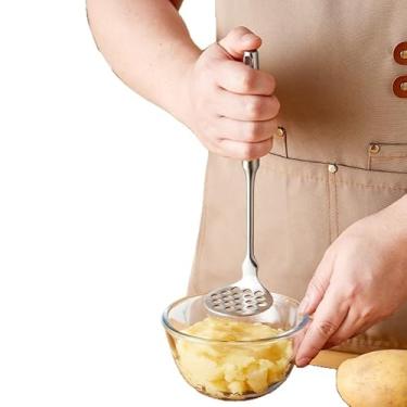 Imagem de Espremedor de batata de aço inoxidável, mini espremedor de abacate para feijão, legumes e frutas