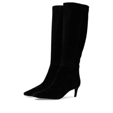 Imagem de Nine West Bota feminina de cano alto Caddy, Camurça preta, 38