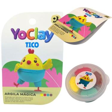 Imagem de Argila Mágica Massinha Modelar Yoclay Pocket Pintinho