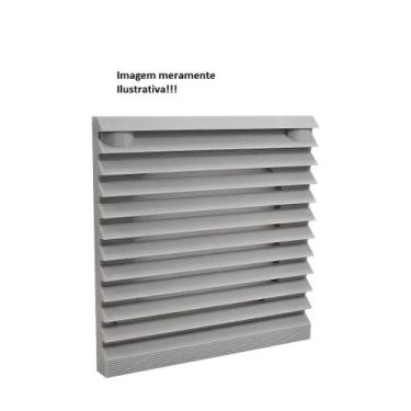 Imagem de Veneziana c/ filtro p/ microventilador 80x80 cinza stark