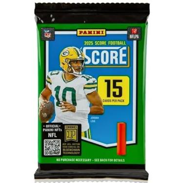 Imagem de 2025 Panini Score Football 15 Cards Per Pack.Search for New 2025 Rookie Player Cards