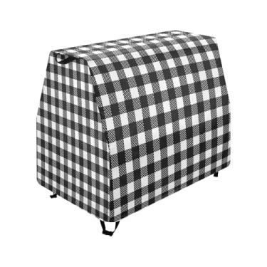 Imagem de Qilmy Black Buffalo Plaid Kids Water Table Cover, Duty Waterproof Patio Table Covers for Outdoor Toddler Splash Tables, UV Resistant & Dustproof Play Table Protector, Cover Only