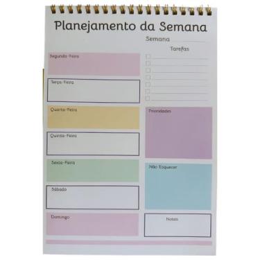 Imagem de Planner Semanal Diário Lista de Tarefas To Do List 50 Folhas Transpare