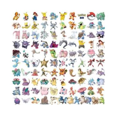 Imagem de Adesivos De Pokémon Pikachu Charizard 103/200/300 Peças Impermeáveis K