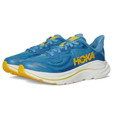 Imagem de HOKA Tênis infantil unissex Clifton 10 (criança grande), Azul alpino/noite nebulosa, 16