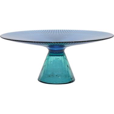 Imagem de Centro Mesa Beretta Vidro Azul Com Pé - GS