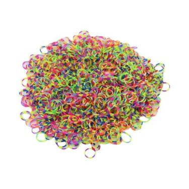 Imagem de Brincos De Elástico De Duas Cores Para Meninas, Brinquedo DIY Para Faz