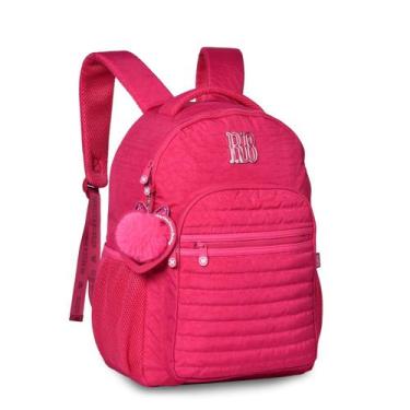 Imagem de Mochila Rebecca Bonbon Crinkle Matelassê Chaveiro Rb24041 Cor:Rosa, Ro